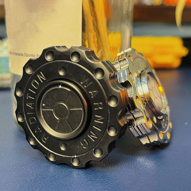gears clicker Radiation Warning Fidget Clicker Spinner EDC Gear Hand Spinner Adult F – FPJ TOYS