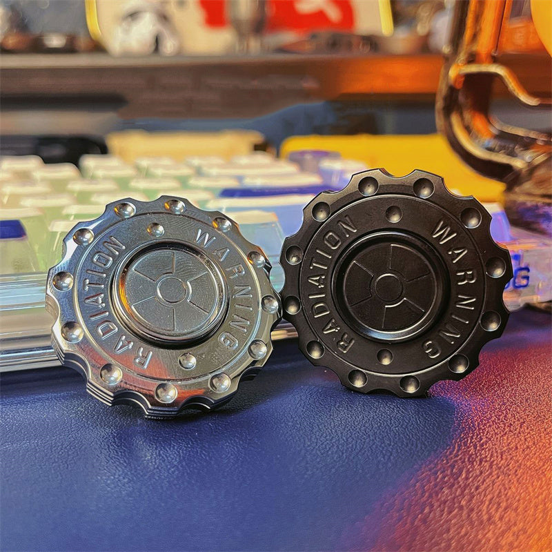 gears clicker Radiation Warning Fidget Clicker Spinner EDC Gear Hand Spinner Adult F – FPJ TOYS