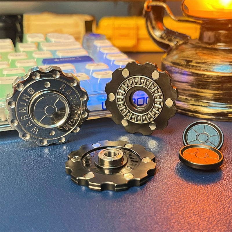 gears clicker Radiation Warning Fidget Clicker Spinner EDC Gear Hand Spinner Adult F –  FPJ TOYS