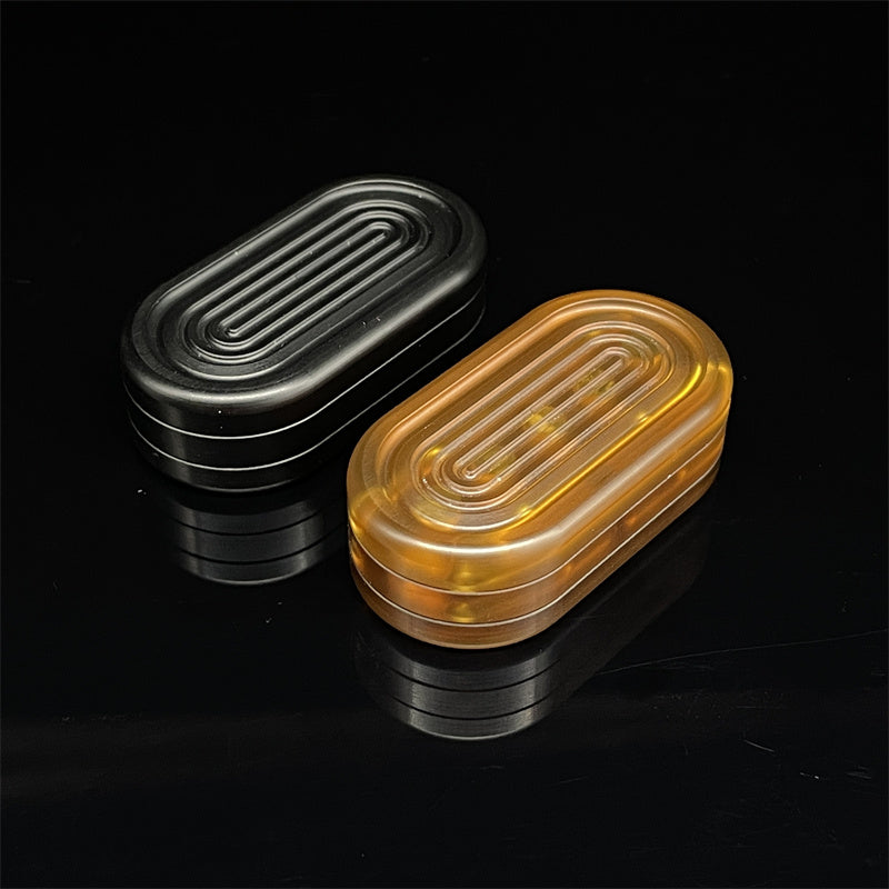 Amber Transparent) Amber Transparent Magnetic Fidget Slider EDC