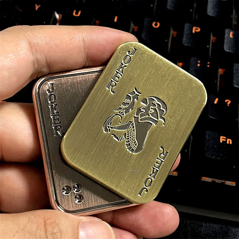 Poker Joker Fidget Push Slider Adult Metal EDC Fidget Toys Autism