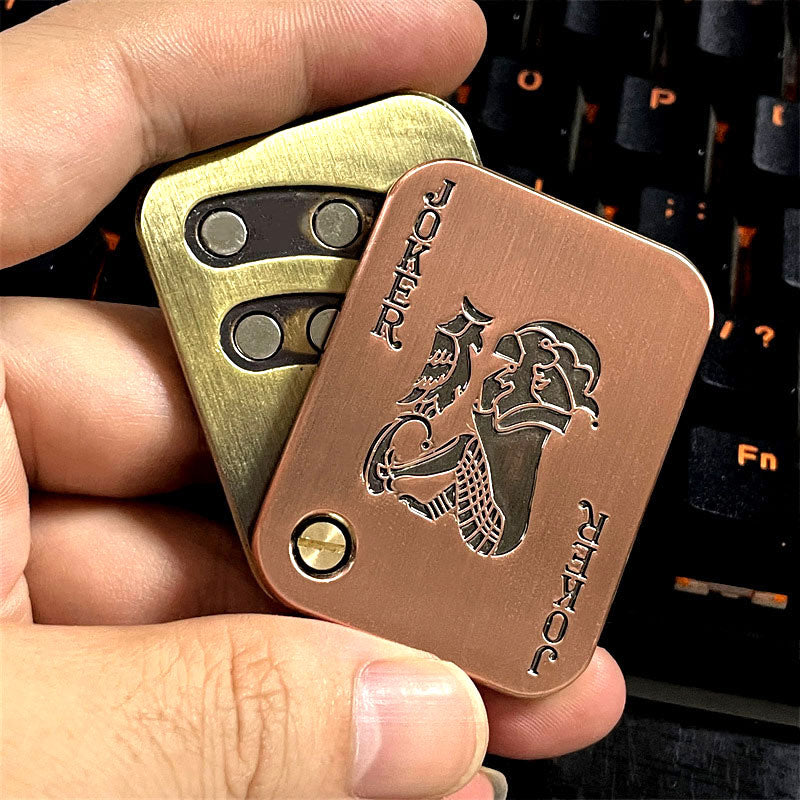 Poker Joker Fidget Push Slider Adult Metal EDC Fidget Toys Autism