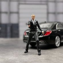 Load image into Gallery viewer, 1/64 Scale Model 007 Raise Gun James Bond Cast Alloy Car Static Miniature Diorama Character Model Simulation Scene Collect Hobby