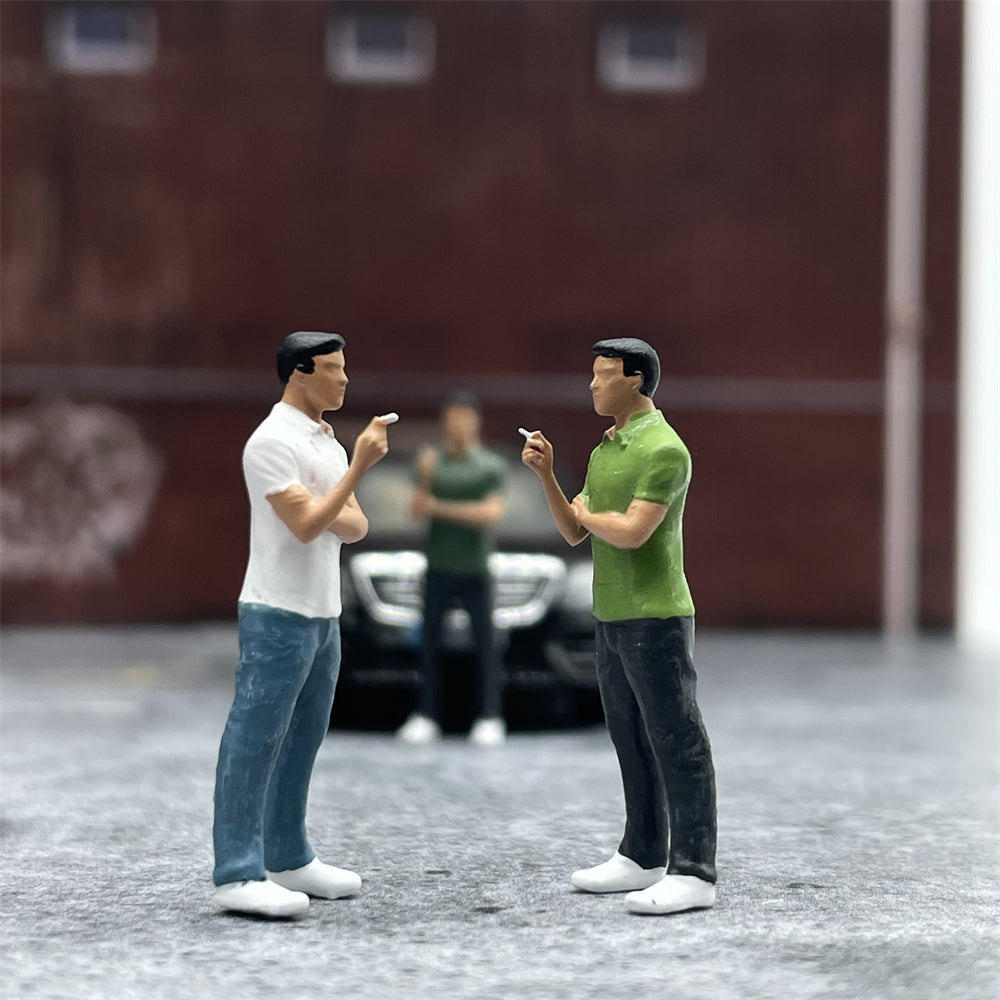 1/64 Scale Model Initial D Fujiwara Bunta Cast Alloy Car Static Miniature Diorama Character Model Hobby Toy Scene Layout