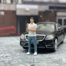 Load image into Gallery viewer, 1/64 Scale Model Initial D Fujiwara Bunta Cast Alloy Car Static Miniature Diorama Character Model Hobby Toy Scene Layout