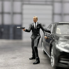 Load image into Gallery viewer, 1/64 Scale Model 007 Raise Gun James Bond Cast Alloy Car Static Miniature Diorama Character Model Simulation Scene Collect Hobby