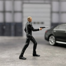 Load image into Gallery viewer, 1/64 Scale Model 007 Raise Gun James Bond Cast Alloy Car Static Miniature Diorama Character Model Simulation Scene Collect Hobby