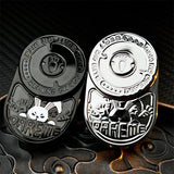 Angry Rabbit EDC Fidget Slider Stainless Steel Mechanical Ratchet Fidget Toys Fun Stress Relief Relaxation Toy ADHD Tools