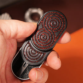Exquisite EDC Fidget Toys Stainless Steel Push Fidget Slider Stress Relief Three-Layer Haptic Slider ADHD Tool Cool Gadgets