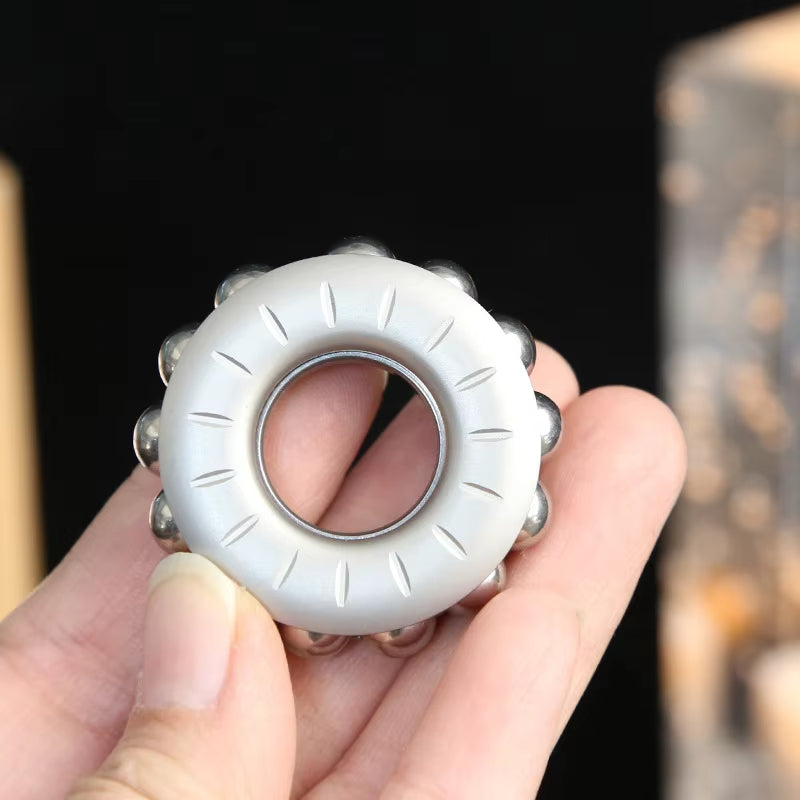 Fpj Ring Mechanical Buddha Beads Fidget Ring Creative EDC Stainless Steel Fidge ...