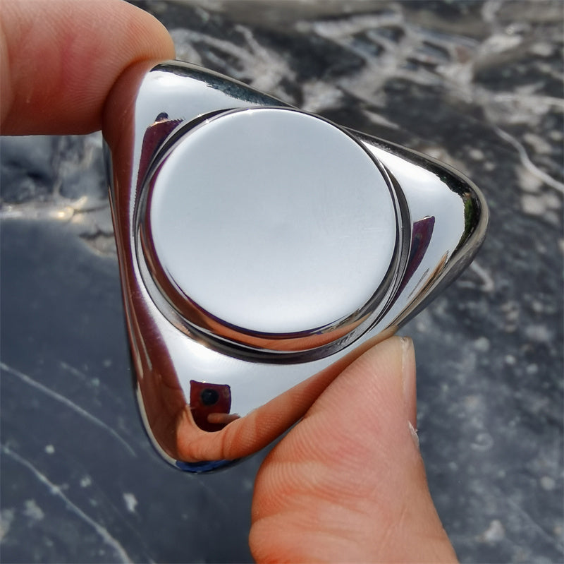 Novel Stainless Steel Fidget Spinner EDC Adult Fidget Toy ADHD Stress Relief Toy Fun Mini Hand Spinner Office Toy Idea Gifts