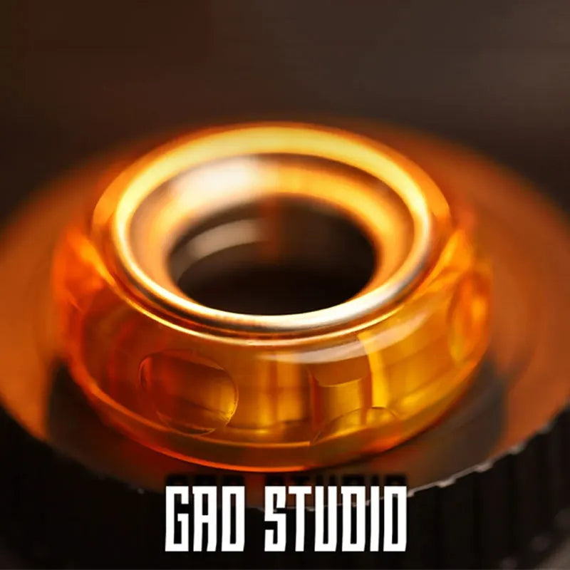 Gao Studio Cheese Mechanical Structure Fidget Ring Ratchet Wheel PEI Fidget Slider EDC Fidget Toys Adult ADHD Stress Relief Toys