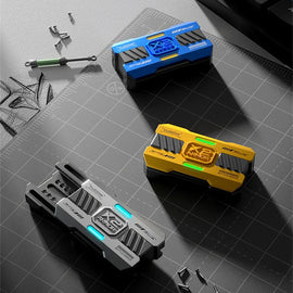 Cyber Mecha Mechanical Structure Haptic Slider EDC Fidget Clicker Adult Fidget Toys ADHD Tool Stress Relief Office Desk Toys