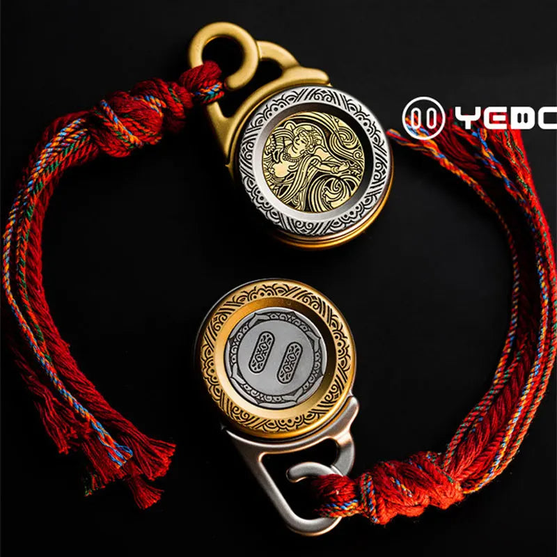 Buddha Mechanical Ratchet Haptic Coins EDC Fidget Clicker Adult Fidget Toys ADHD Tool Anxiety Stress Relief Office Toys