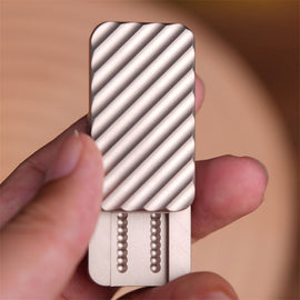 Fashion EDC Mechanical Haptic Slider Creative Stainless Steel Fidget Toy Novel PEI Fidget Slider ADHD Stress Relief Toy Adult Office Toy