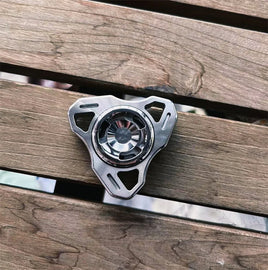Stainless Steel Hollow Carving Three Leaf Fidget Spinner EDC Adult Metal Fidget Toys ADHD Hand Spinner Anxiety Stress Relief