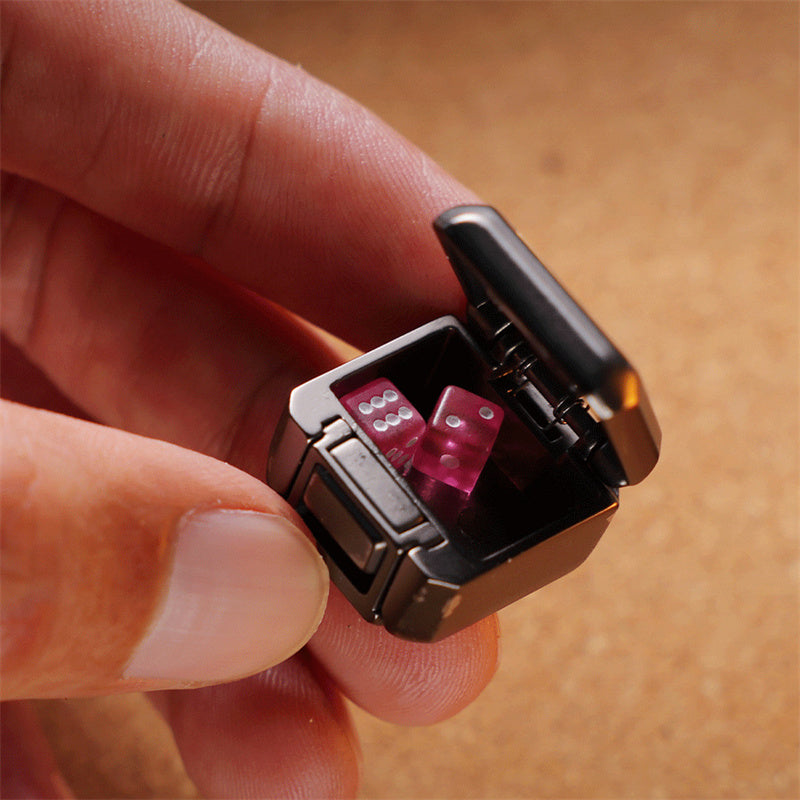 Novel Mysterious Little Box EDC Fidget Toy Stylish Metal Magnetic Push Decompression Toy ADHD Stress Relief Relaxation Toys