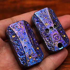 Star Sky Titanium Alloy Mechanical Structure Fidget Haptic Slider EDC Fidget Clicker Adult Fidget Toys ADHD Tool Stress Relief