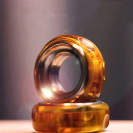 Gao Studio Cheese Mechanical Structure Fidget Ring Ratchet Wheel PEI Fidget Slider EDC Fidget Toys Adult ADHD Stress Relief Toys