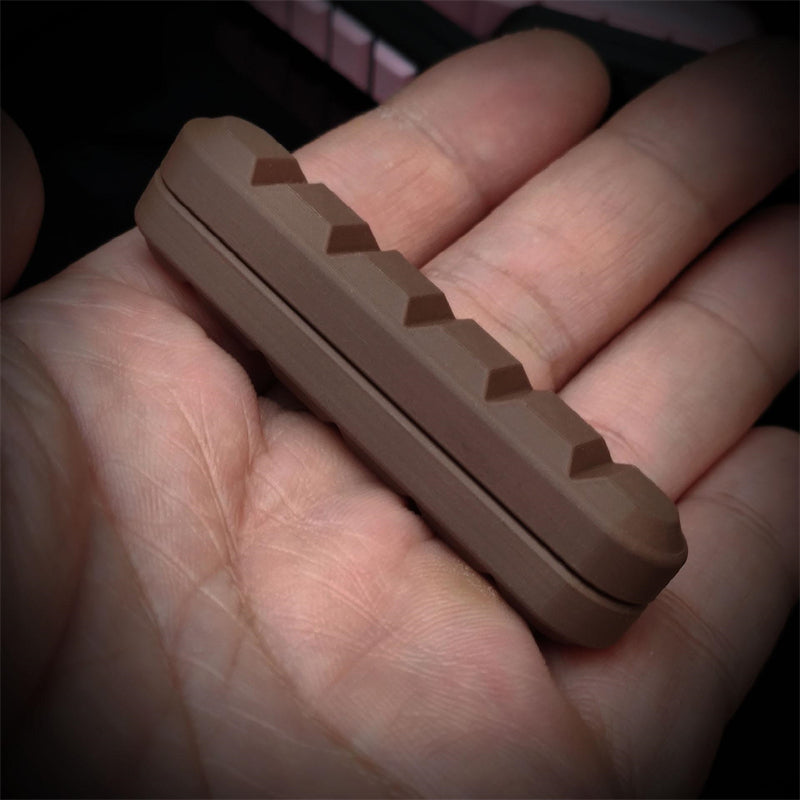 Creative Chocolate Bar Fidget Slider EDC Plastic Push Haptic Slider Personalized Fashion Stress Relief Fidget Toys ADHD Toys