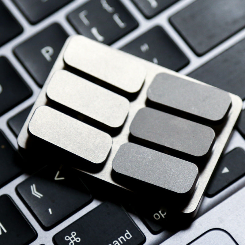 6 Keys 9 Keys Piano Key Fidget Toy Creative Stainless Steel Seesaw Fid ...