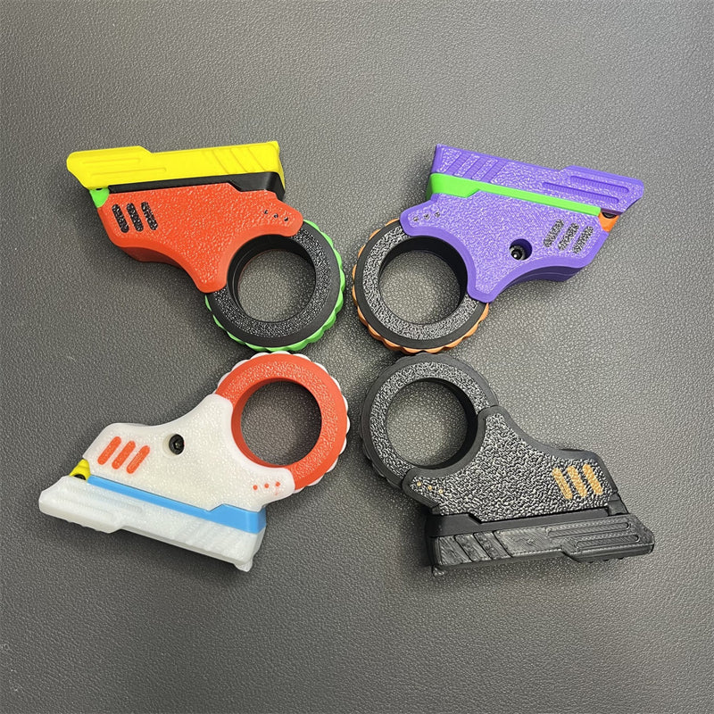 Creative Zoom Gun Fidget Toys 3D Printed Azu Fidget Slider EDC Plastic Adult Stress Relief Toy ADHD Anxiety Relief Toy Idea Gifts