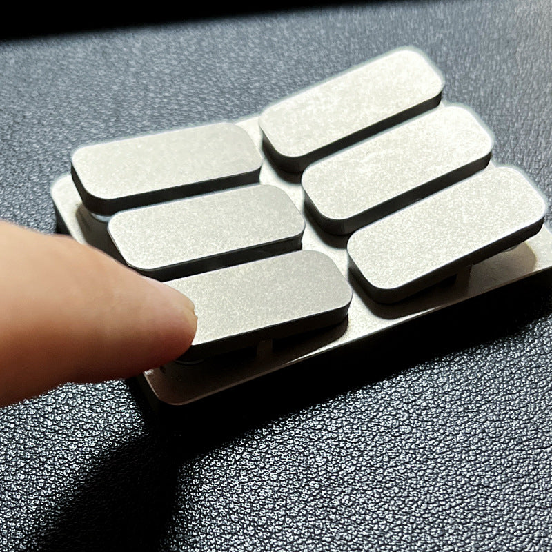 6 Keys 9 Keys Piano Key Fidget Toy Creative Stainless Steel Seesaw Fidget Slider Adult Fidget Clicker ADHD Stress Relief Toy