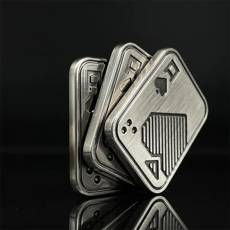 Three Layer AAA Poker Fidget Slider Metal Fidget Toys ADHD Tool Anxiety Stress Relief Toys for Adults