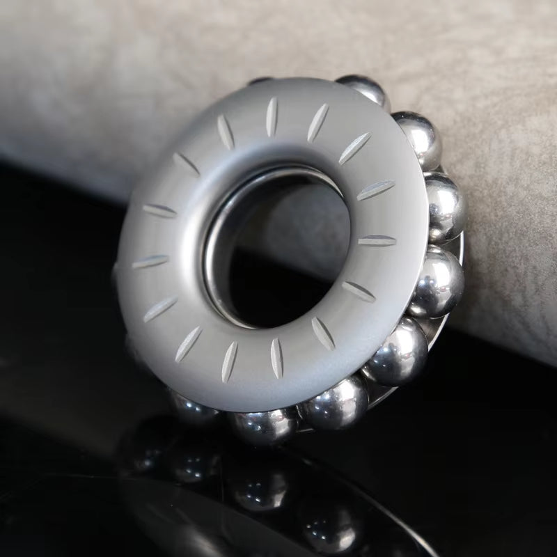 Mechanical Buddha Beads Fidget Ring Creative EDC Stainless Steel Fidget Toy Mini Fun Stress Relief Toy ADHD Concentration Toy