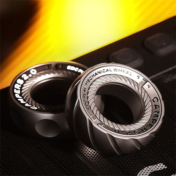 Fpj Ring Personalized EDC Ratchet Fidget Ring Metal Mechanical Fidget Toy Porta ...