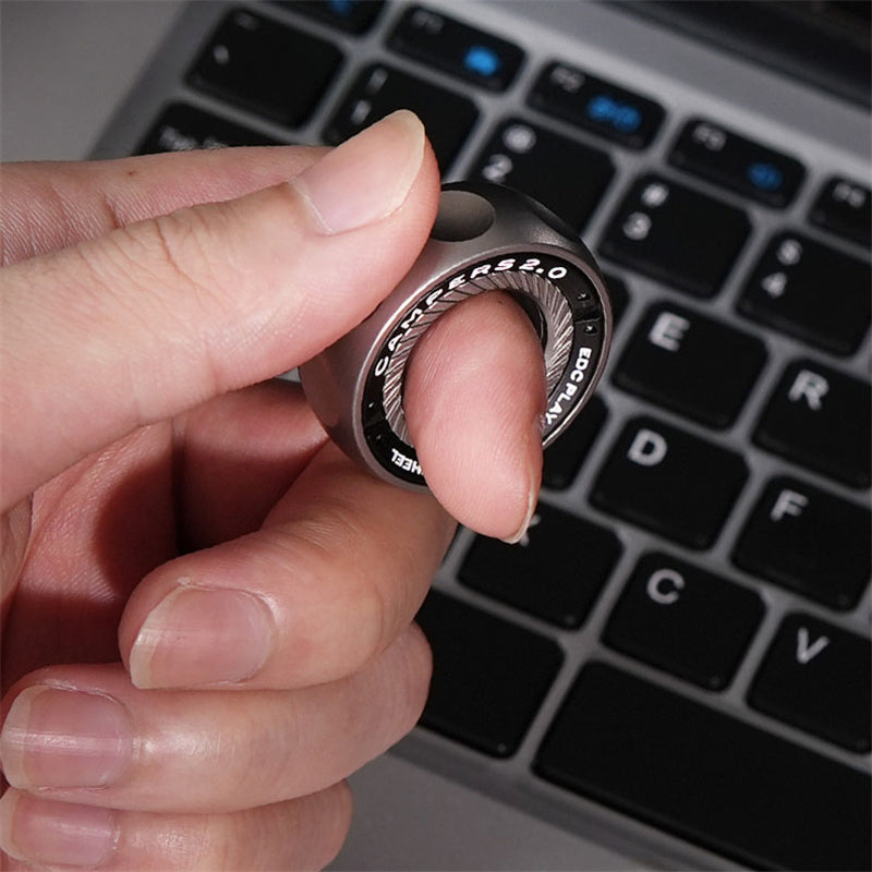 Fpj Ring Personalized EDC Ratchet Fidget Ring Metal Mechanical Fidget Toy Porta ...