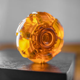 Warm Amber EDC Hand Spinner Creative Open Armor Fidget Spinner Resin Fidget Toys ADHD Concentration Toy Office Relieve stress