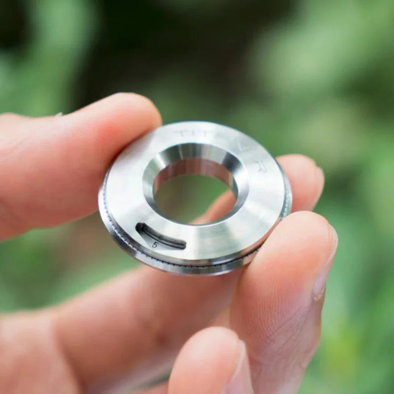 Titanium Alloy Circular Ruler Fidget Ring Fidget Spinner Adult EDC Tool Fidget Toys ADHD Hand Spinner Anxiety Stress Relief Toys