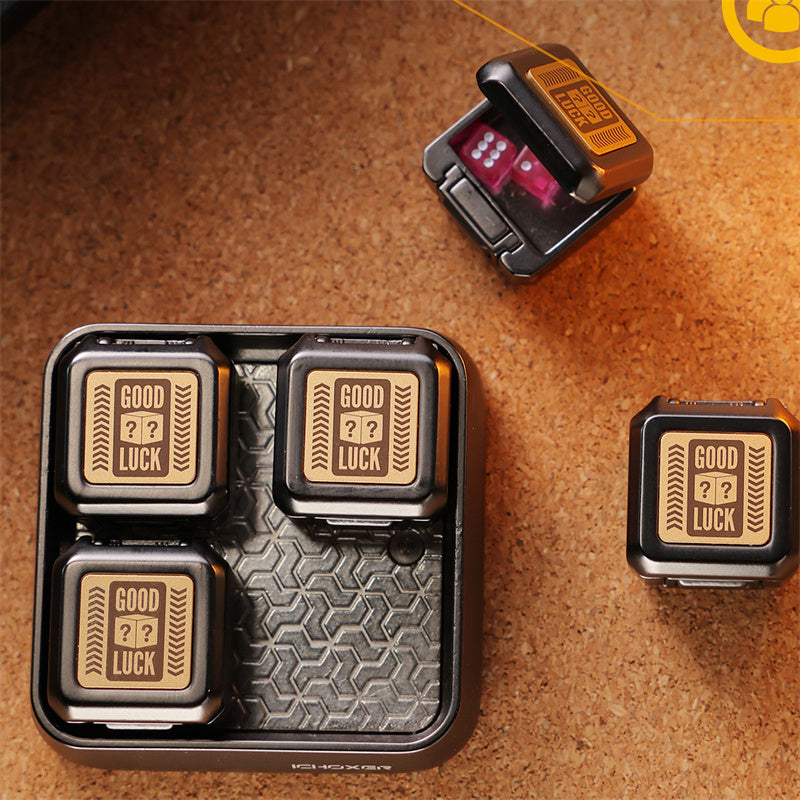 Novel Mysterious Little Box EDC Fidget Toy Stylish Metal Magnetic Push Decompression Toy ADHD Stress Relief Relaxation Toys