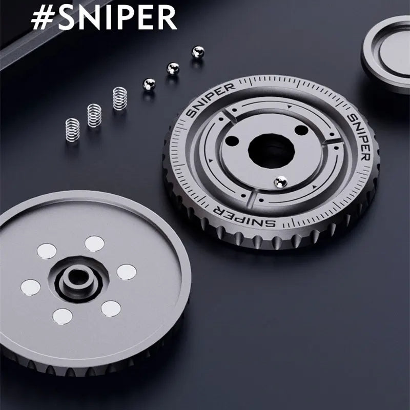 Sniper Mechanical Ratchet Fidget Spinner EDC Fidget Clicker Adult Fidget Toys ADHD Tool Anxiety Stress Relief Office Toys