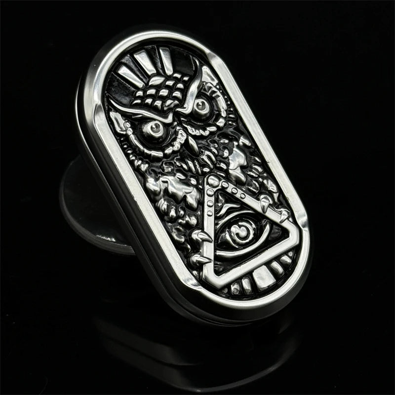 Creative Owl Fidget Toy Fashion EDC Metal Adult Hand Spinner Personalized Stress Relief Fidget Slider Office Toy Fine Gifts