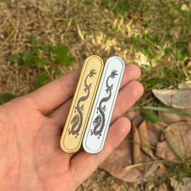 Cool Chinese Dragon Fidget Toys EDC Plastic Fidget Slider Infinite Push Haptic Slider Stress Relief Toy ADHD Concentration Toy