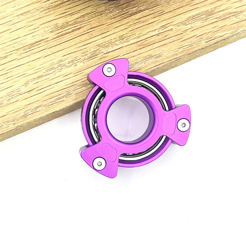 Fpj Ring Aluminum Alloy EDC Fidget Spinner Personalized Adult Metal Fidget Ring ...