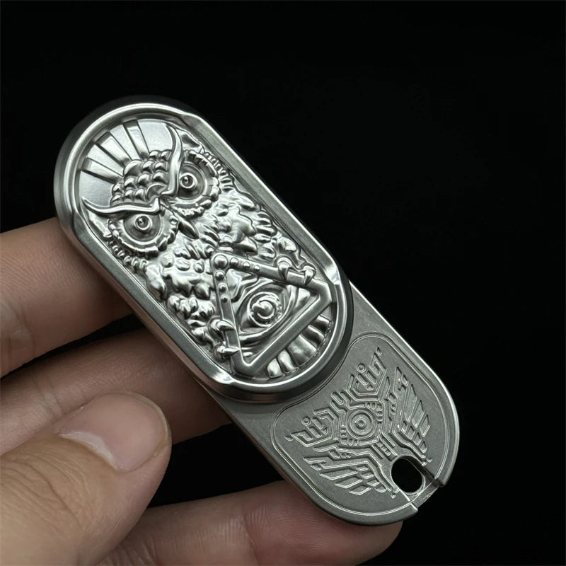 Creative Owl Fidget Toy Fashion EDC Metal Adult Hand Spinner Personalized Stress Relief Fidget Slider Office Toy Fine Gifts