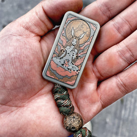 Sexy Bunny Ears Girl Cupronickel EDC Fidget Slider Fashion Mechanical Push Fidget Toys Stress Relief Toys for Adult ADHD Toys