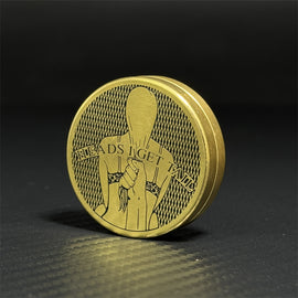 Sexy Beauty Back Fidget Toys Magnetic EDC Fidget Coin Brass Stress Relief Toy ADHD Tool Stress Relief Toy for Adults