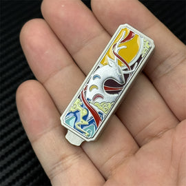 Nine-Colored Deer Push Fidget Slider Creative Stainless Steel EDC Fidget Toys Stress Relief Relaxation Toy ADHD Tool Novel Gift