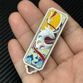 Nine-Colored Deer Push Fidget Slider Creative Stainless Steel EDC Fidget Toys Stress Relief Relaxation Toy ADHD Tool Novel Gift