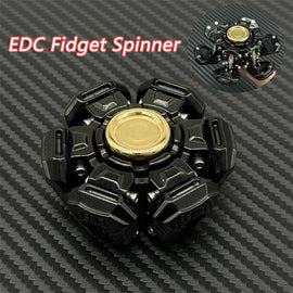 Novel Open Armor UFO Hand Spinner EDC Metal Fidget Spinner Stress Relief ADHD Fidget Toy Office Desktop Toy Fun Rotating Toys