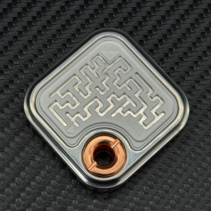 Novel Maze Side-Push EDC Fidget Slider Stylish Stainless Steel Mechanical Fidget Toy Stress Relief & Concentration ADHD Gadget