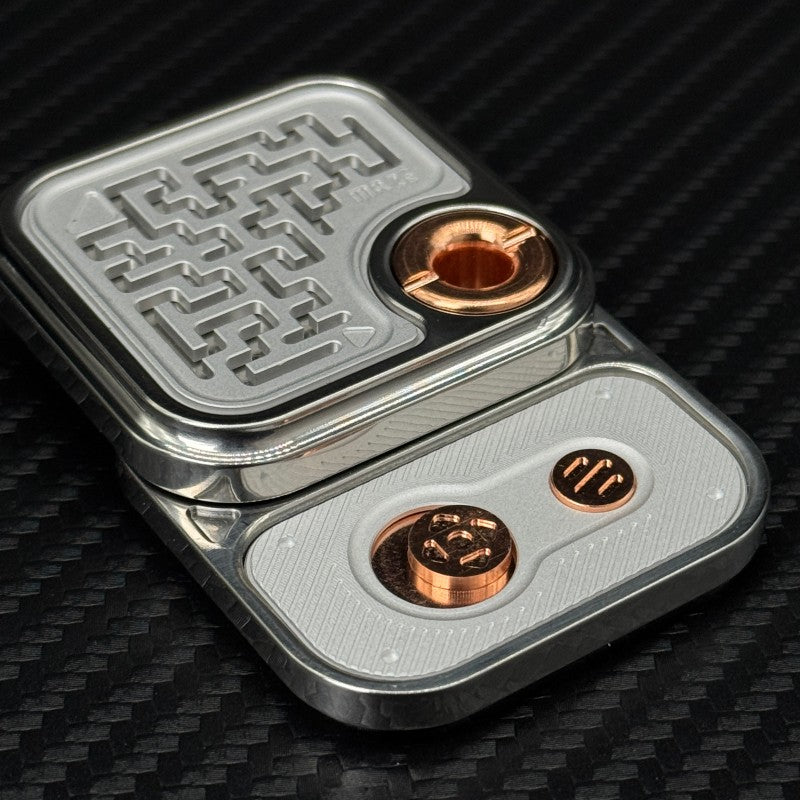 Novel Maze Side-Push EDC Fidget Slider Stylish Stainless Steel Mechanical Fidget Toy Stress Relief & Concentration ADHD Gadget