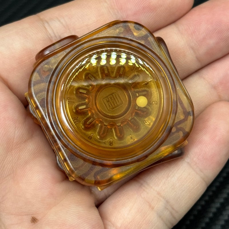 Multi-functional EDC Fidget Toy - Amber Plastic Decompression Toy ADHD Concentration Toys Fun Office Press Fidget Clicker