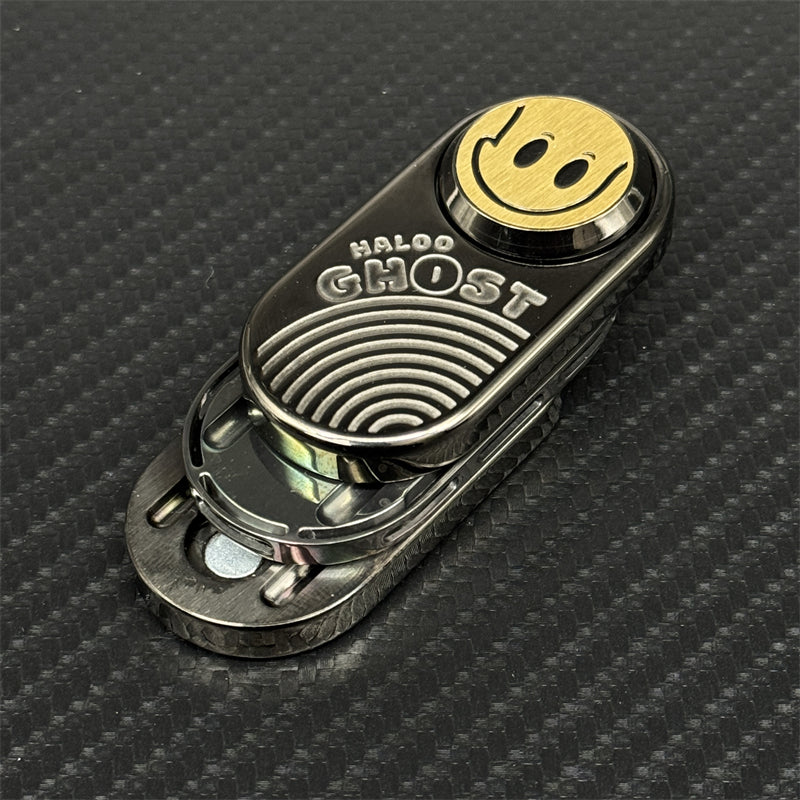 Novel Ghost EDC Fidget Slider Zirconium Alloy Three-layer Magnetic Mechanical Fidget Toy Stress Relief Toy ADHD Toy Office Relax
