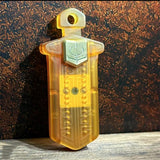 Exquisite Amber Sword EDC Fidget Slider PEI Fidget Toys Mechanical Push Haptic Slider Stress Relief & Relaxation Toys for Adults