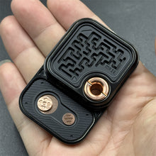 Load image into Gallery viewer, Novel Maze Side-Push EDC Fidget Slider Stylish Stainless Steel Mechanical Fidget Toy Stress Relief &amp; Concentration ADHD Gadget